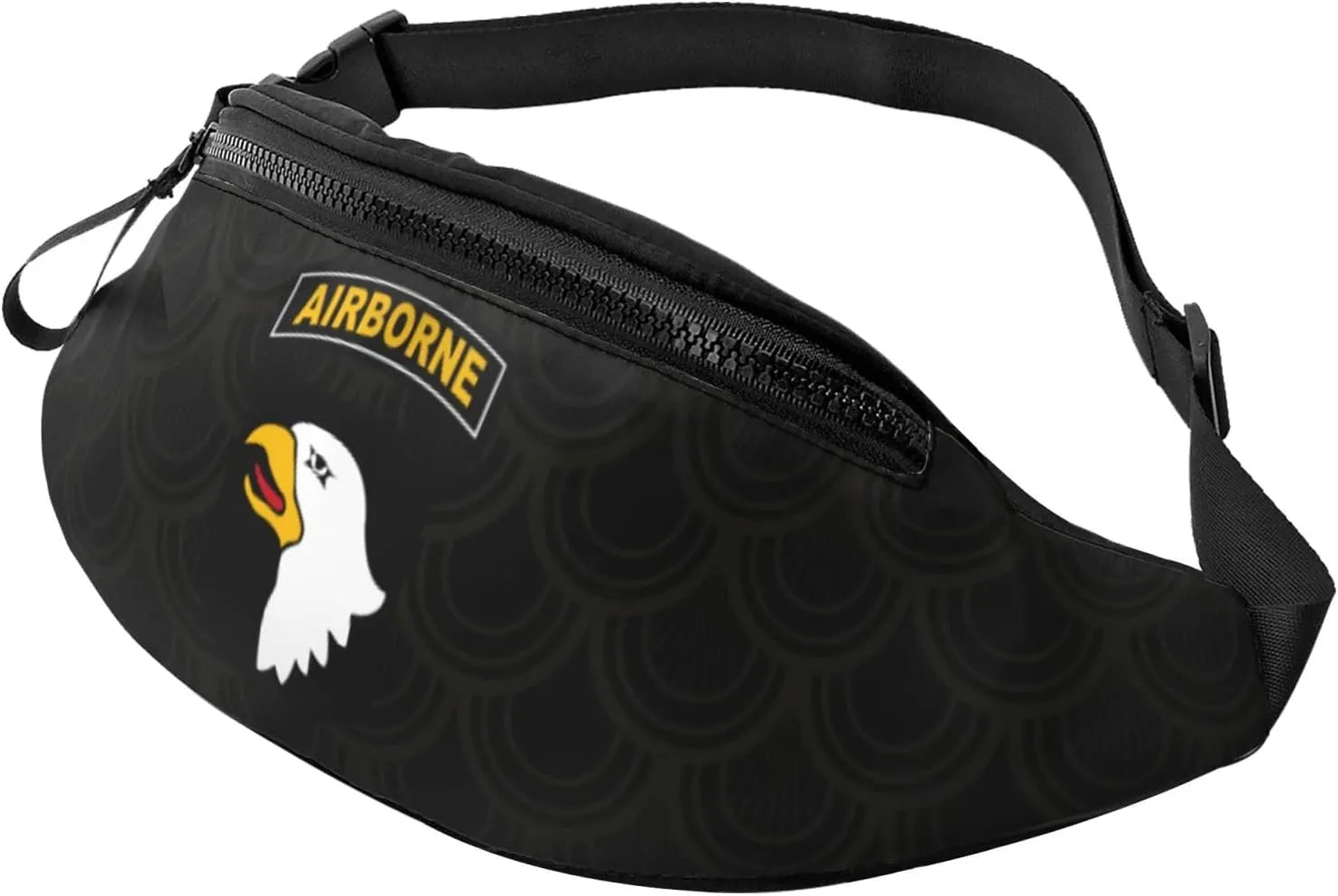 101st Airborne Division Crossbody waist bag, fashionable waist bag for teenagers, suitable for traveling, running, hiking