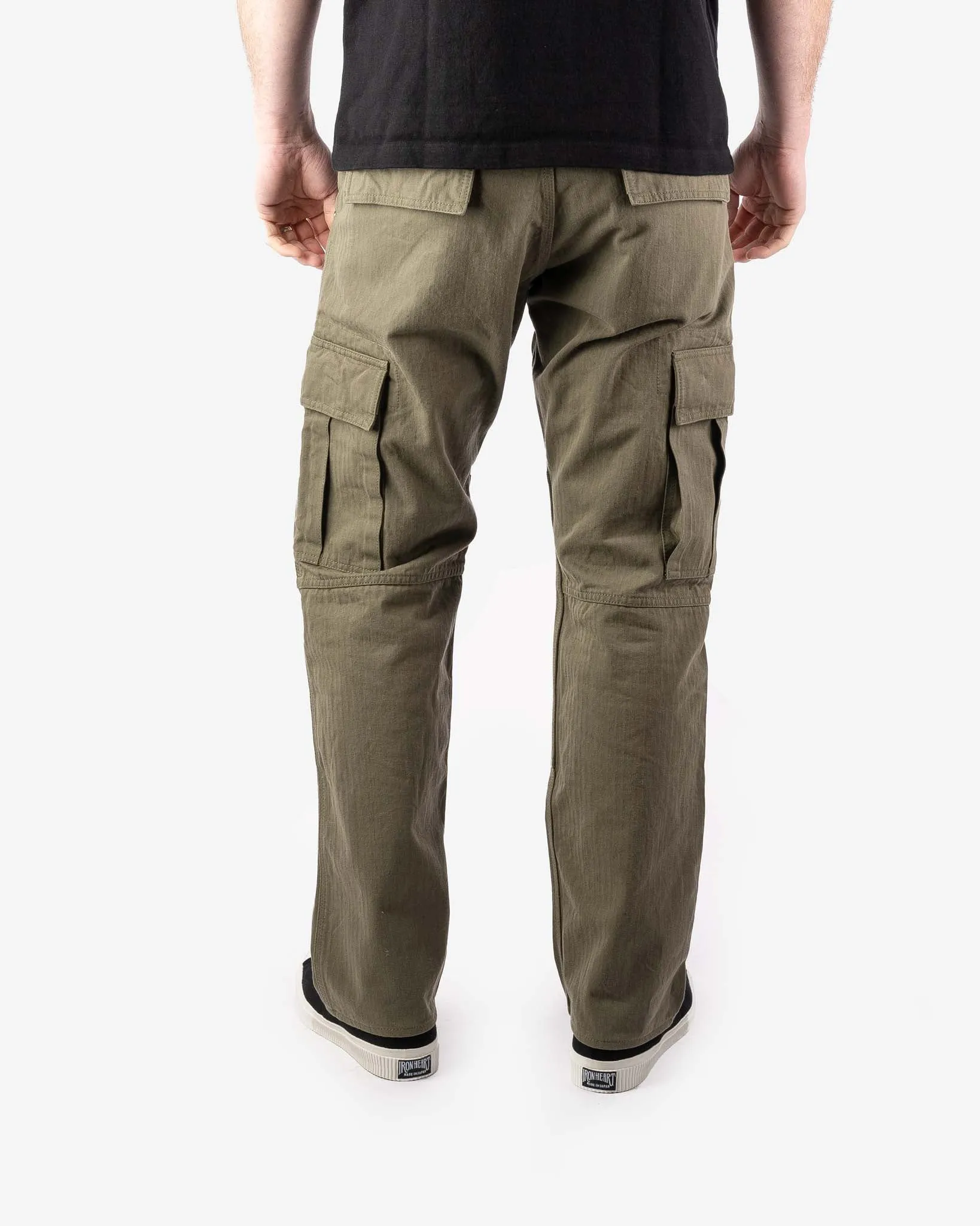 11oz Herringbone Cargo - Olive Drab Green