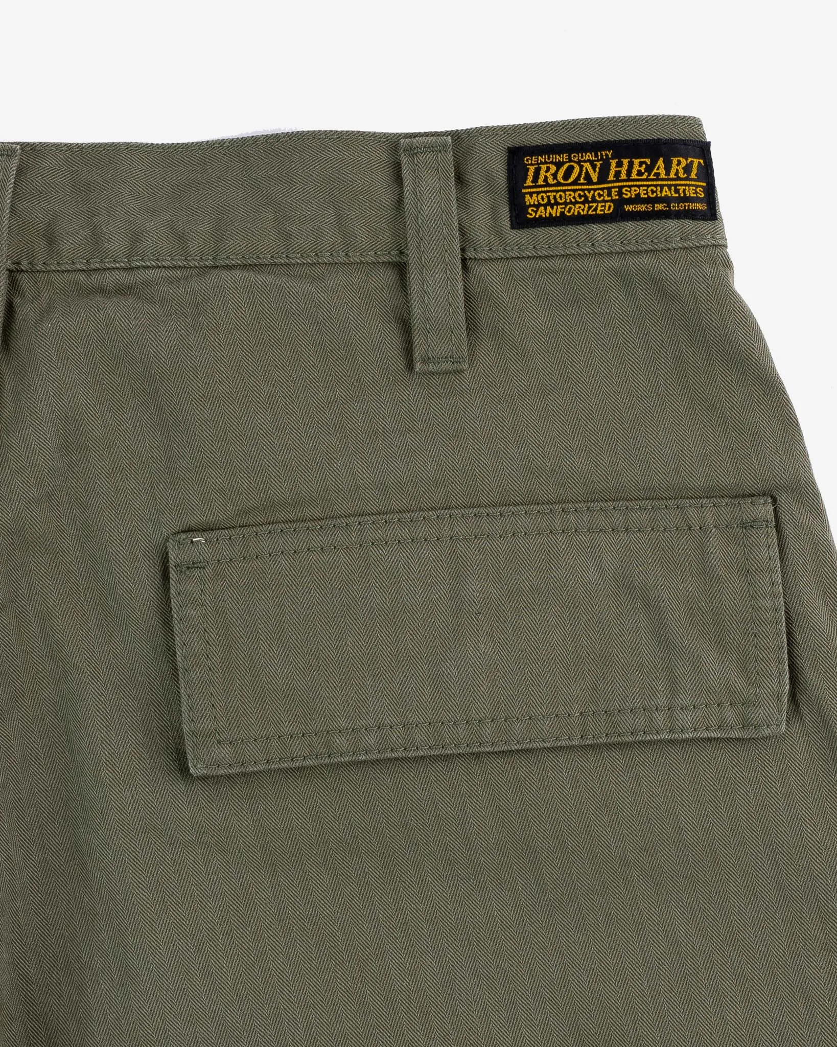 11oz Herringbone Cargo - Olive Drab Green