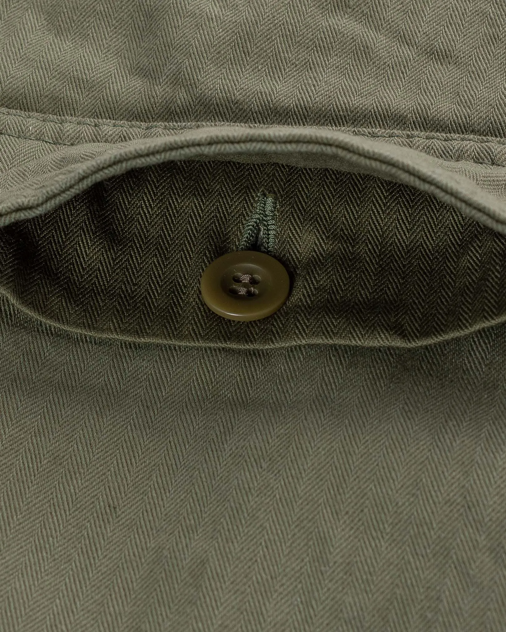 11oz Herringbone Cargo - Olive Drab Green