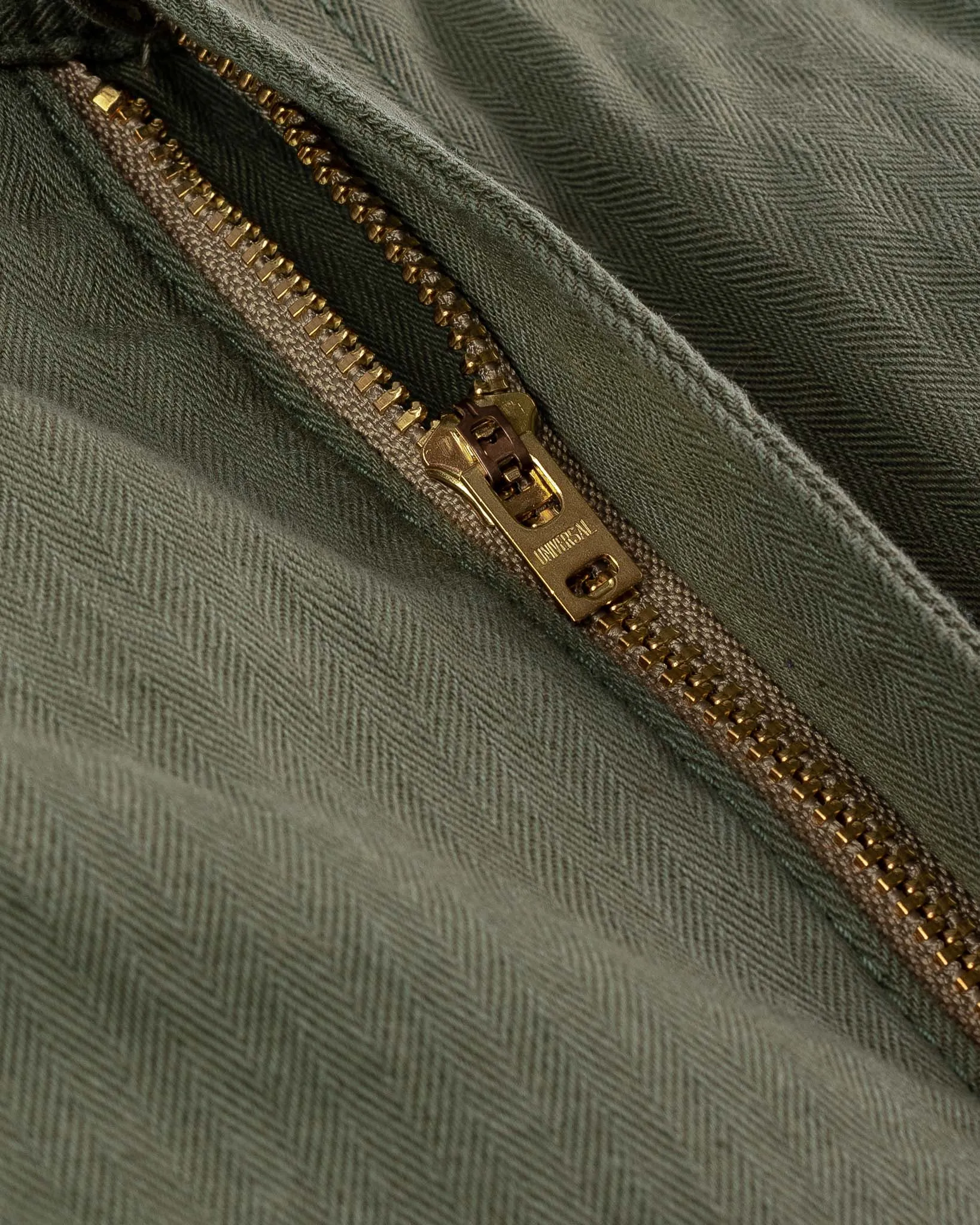 11oz Herringbone Cargo - Olive Drab Green