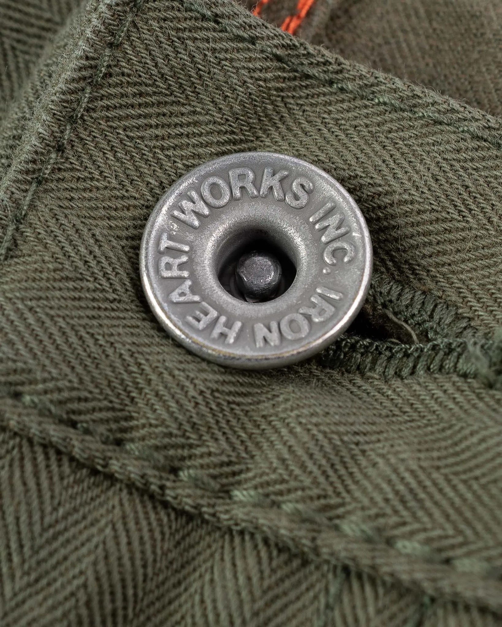 11oz Herringbone Cargo - Olive Drab Green