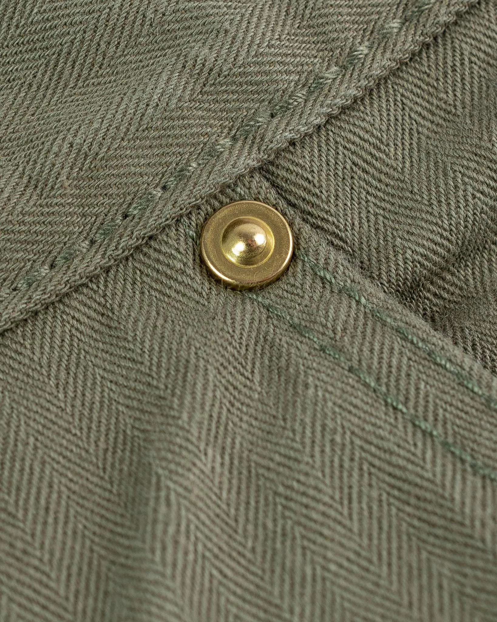11oz Herringbone Cargo - Olive Drab Green