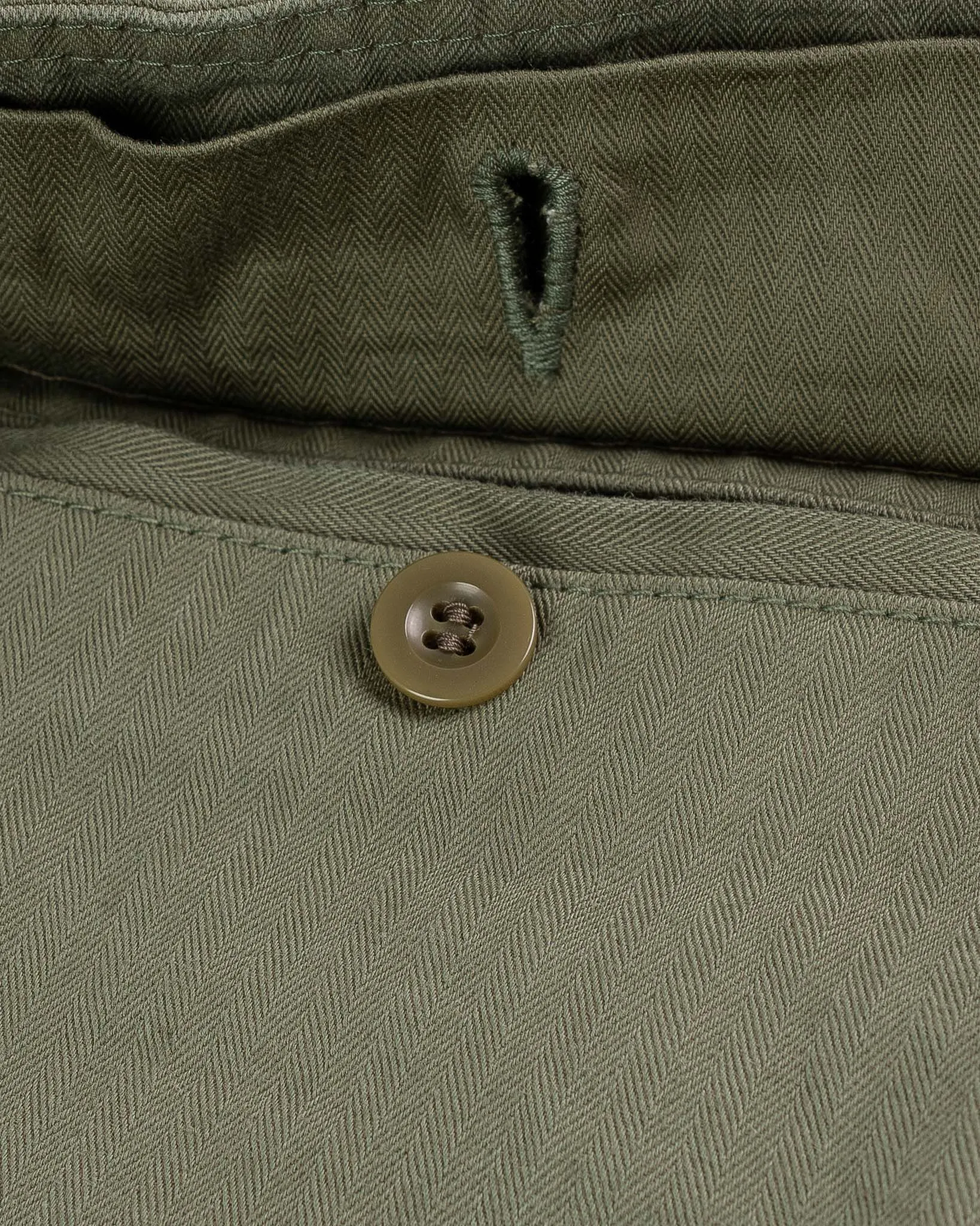 11oz Herringbone Cargo - Olive Drab Green