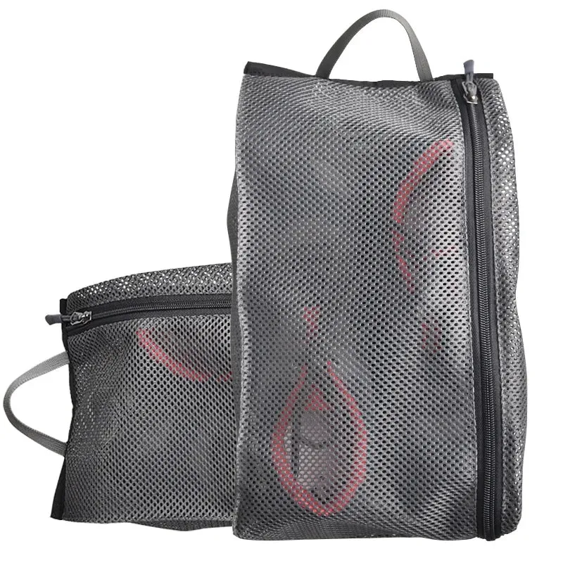 1/5pcs Durable Mesh Drawstring Pouch Bag - Outdoor Storage Organizer