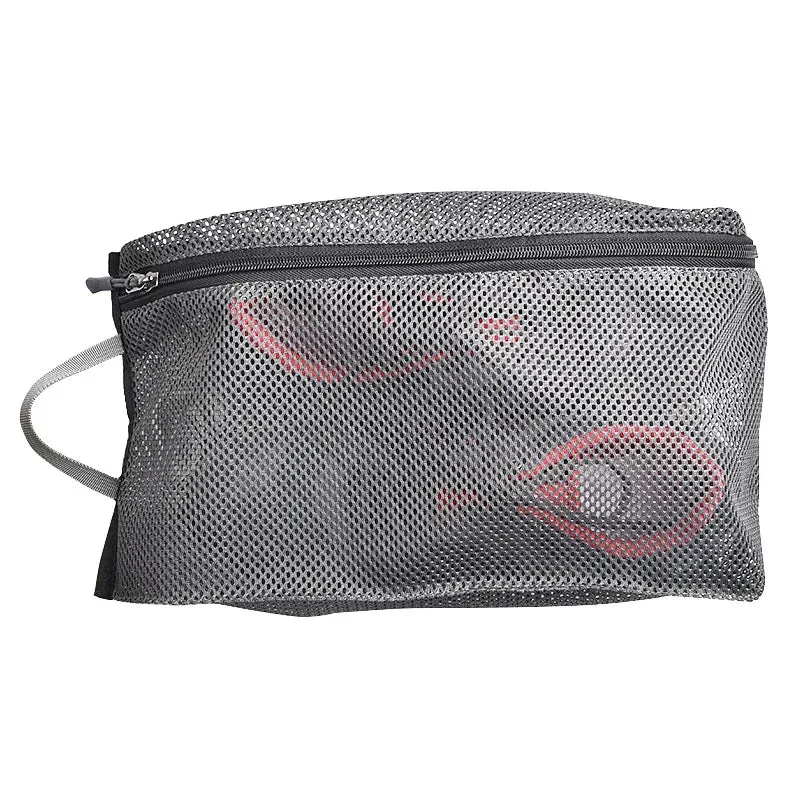 1/5pcs Durable Mesh Drawstring Pouch Bag - Outdoor Storage Organizer