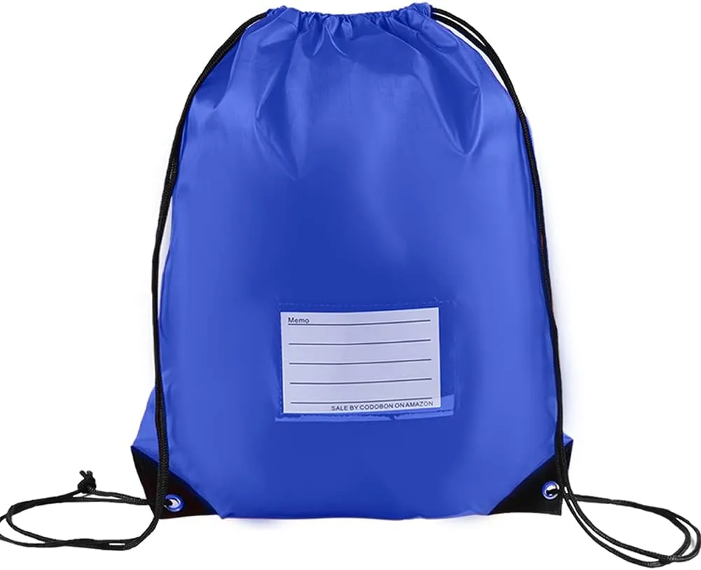 20 Pcs Drawstring Bags,Bulk Draw String Backpack, DIY Gym Sports Cinch Bag Sackpack for Women Men, Royal Blue