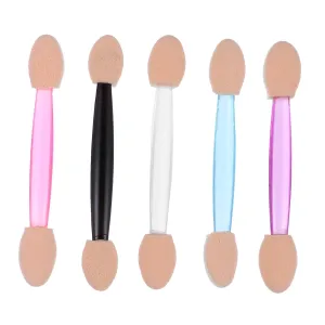 250pcs Double-end Eyeshadow Sponge Applicators Large Sponge Tips for Makeup Comfortable Sturdy for Travel Parties Events