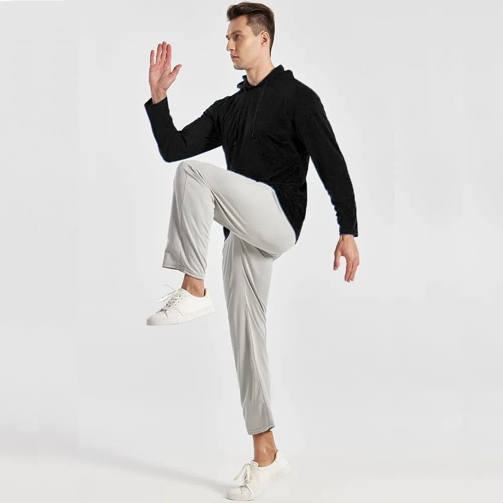 3PC Men's Zipper Mesh Fabric Jogger Pants - Breathable & Flexible Fit, Comfortable for Sports & Casual Wear