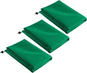 3Pcs Green Non Woven Plant Frost Protection Bags Winter Plant Covers for Trees Shrubs Durable Freeze Cloth Convenient Drawstring Design
