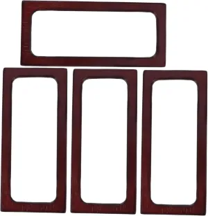4Pcs Retro Wooden Handbag Handles Unique Replacement Accessories for Handbags Purses and DIY Projects Fine Craftsmanship and Smooth Finish for Enhanced Style