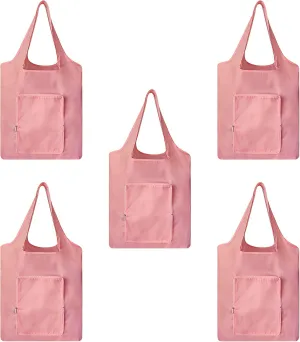 5 packs Foldable reusable grocery bags, eco waterproof shopping bags food tote bags G-B-1