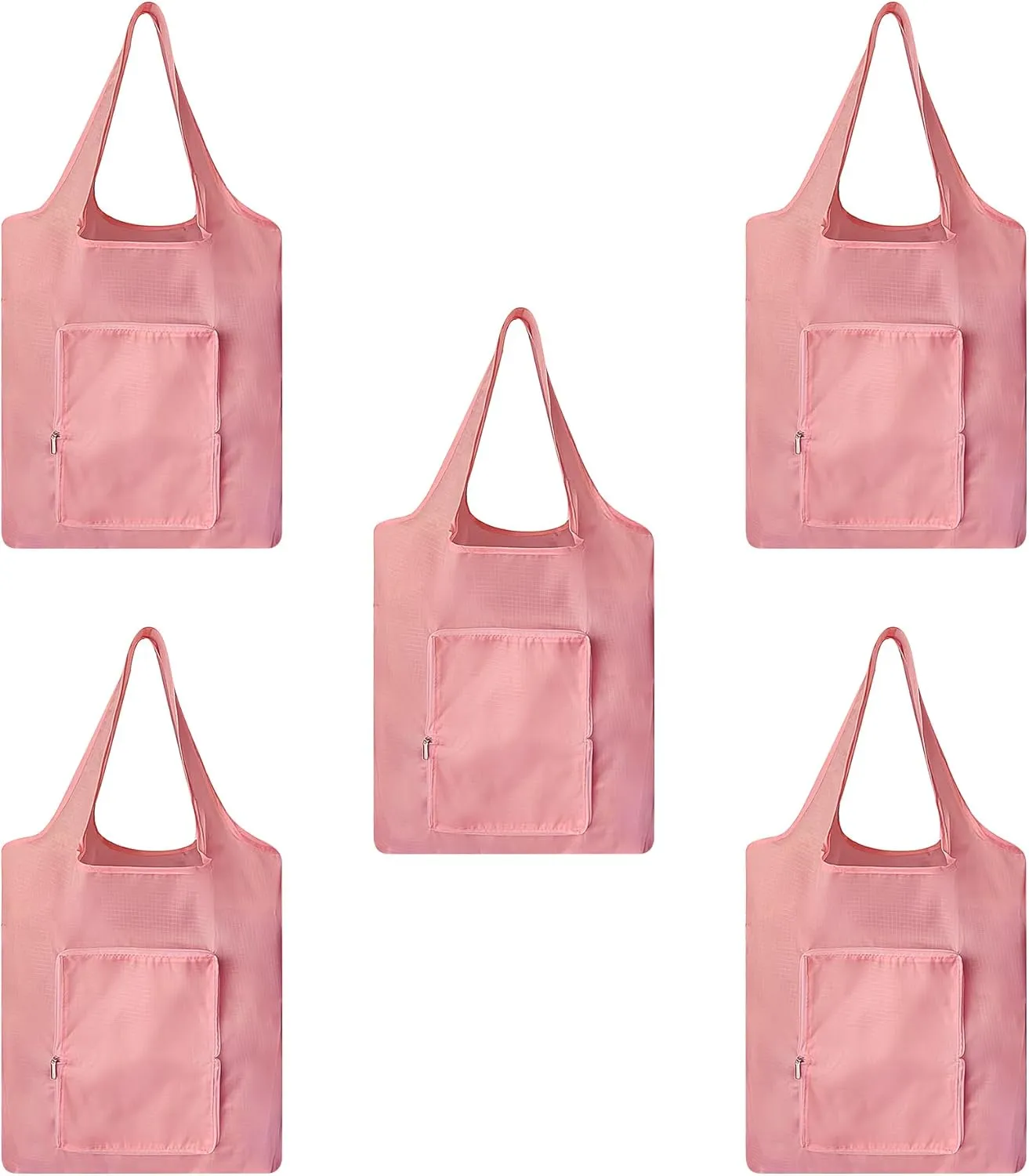 5 packs Foldable reusable grocery bags, eco waterproof shopping bags food tote bags G-B-1