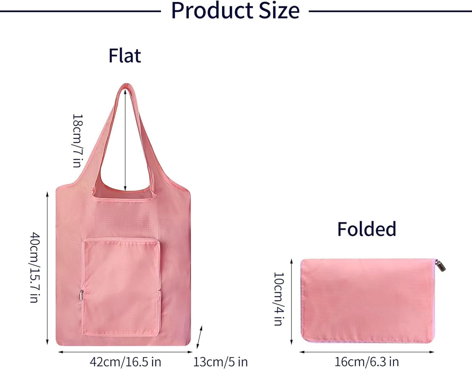 5 packs Foldable reusable grocery bags, eco waterproof shopping bags food tote bags G-B-1