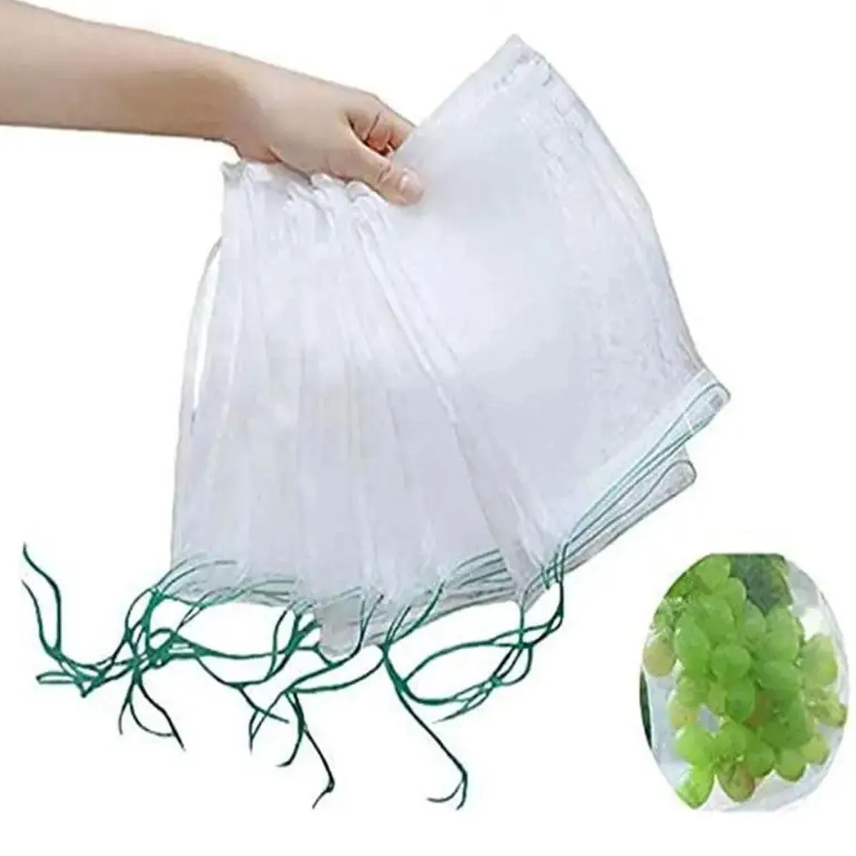 50pcs Fruit and Vegetable Protection Bags Nylon Mesh Bird Proof Garden Bags