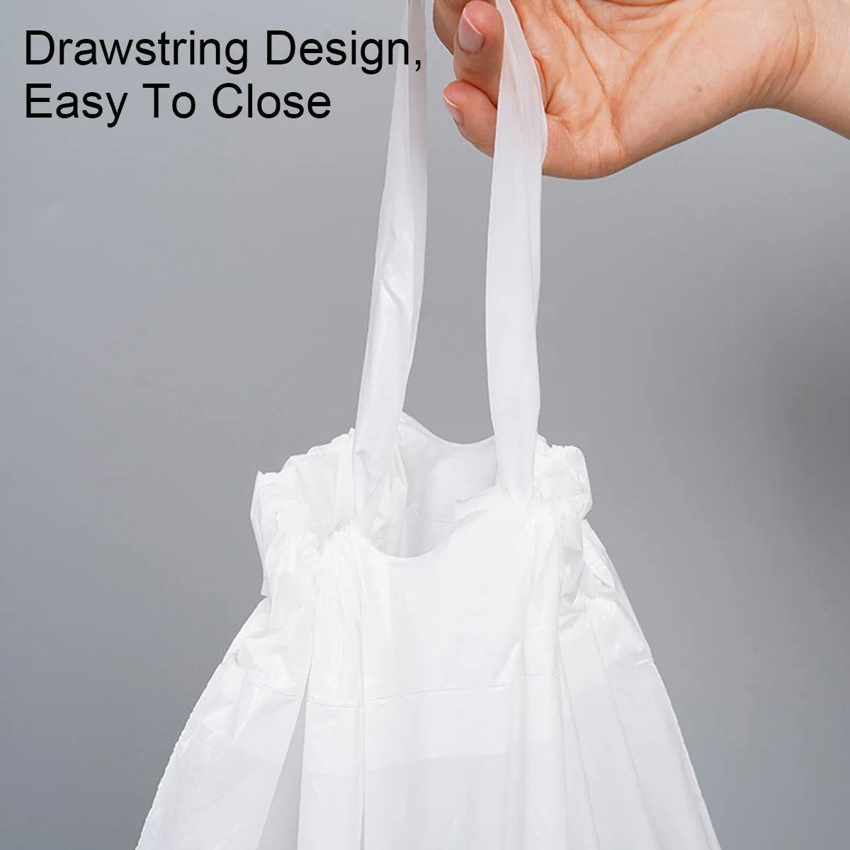 50pcs Hotel Guesthouse Plastic Laundry Bags with Drawstring for Travel or Home