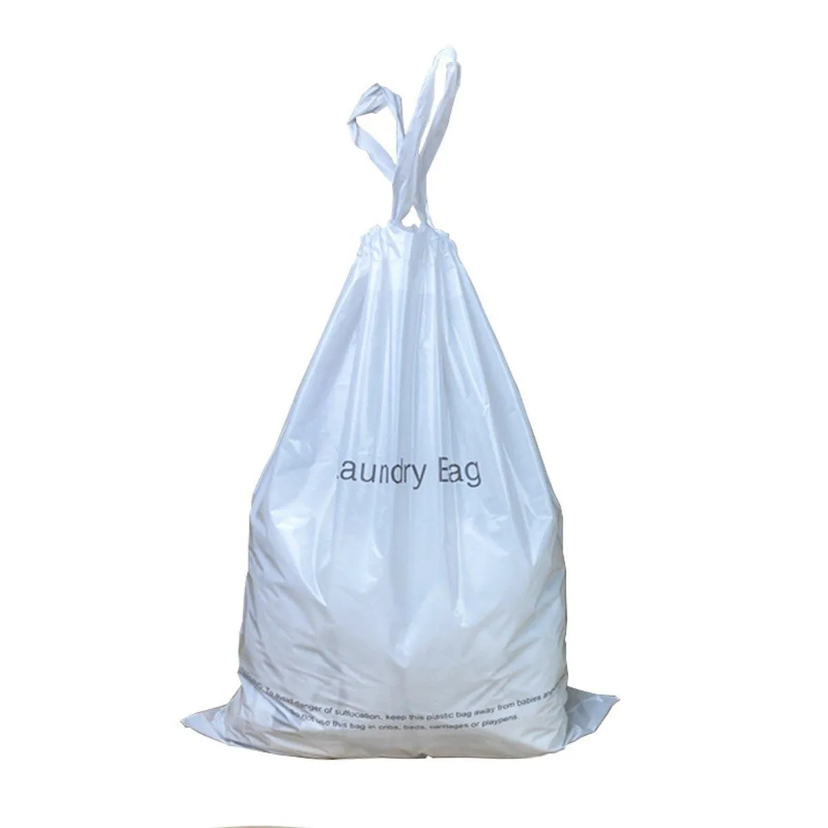 50pcs Hotel Guesthouse Plastic Laundry Bags with Drawstring for Travel or Home