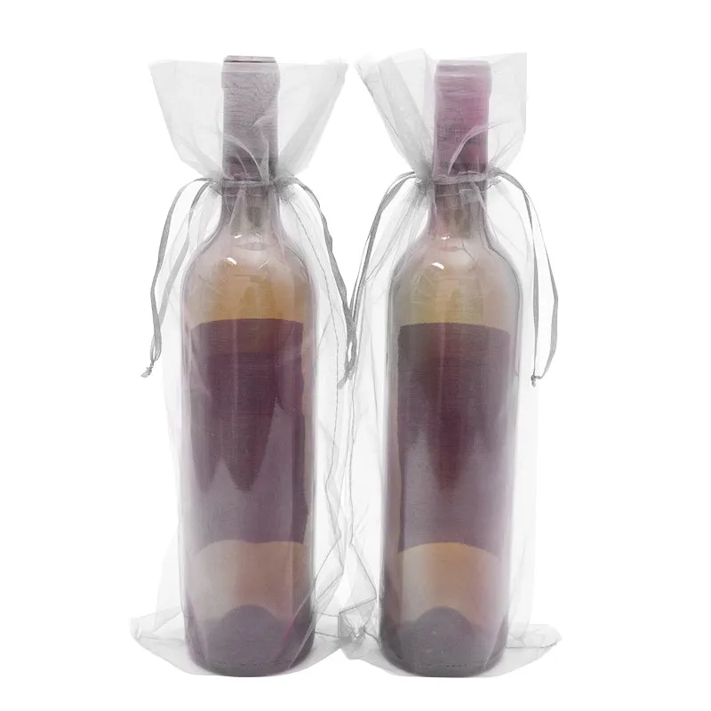 50pcs Organza Wine Bags 140x360mm