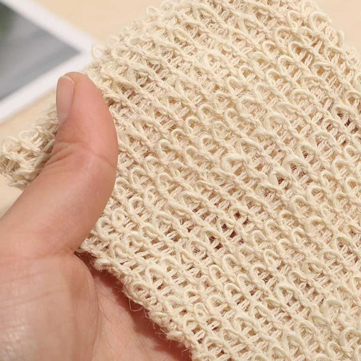 50PCS Soap Exfoliating Bags Cotton Linen Foaming Soap Saver Bag Pouch Drawstring