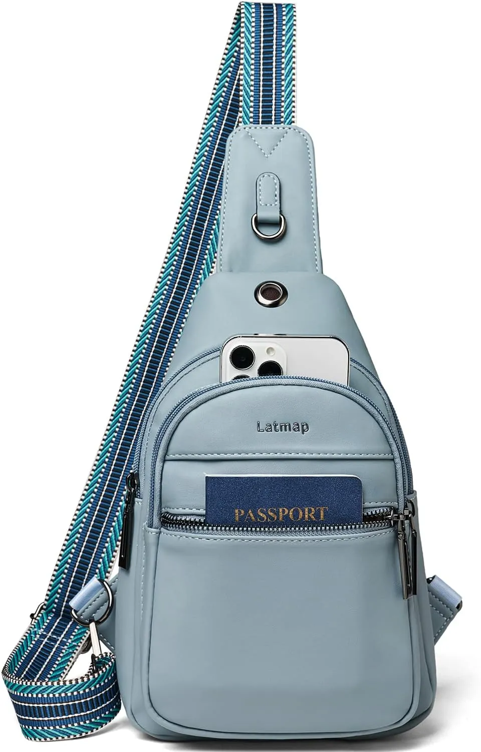 7L Sling Bag For Women Men Crossbody Shoulder Tote Blet Bags Backpack Fanny Pack Travel Purse Faux Leather