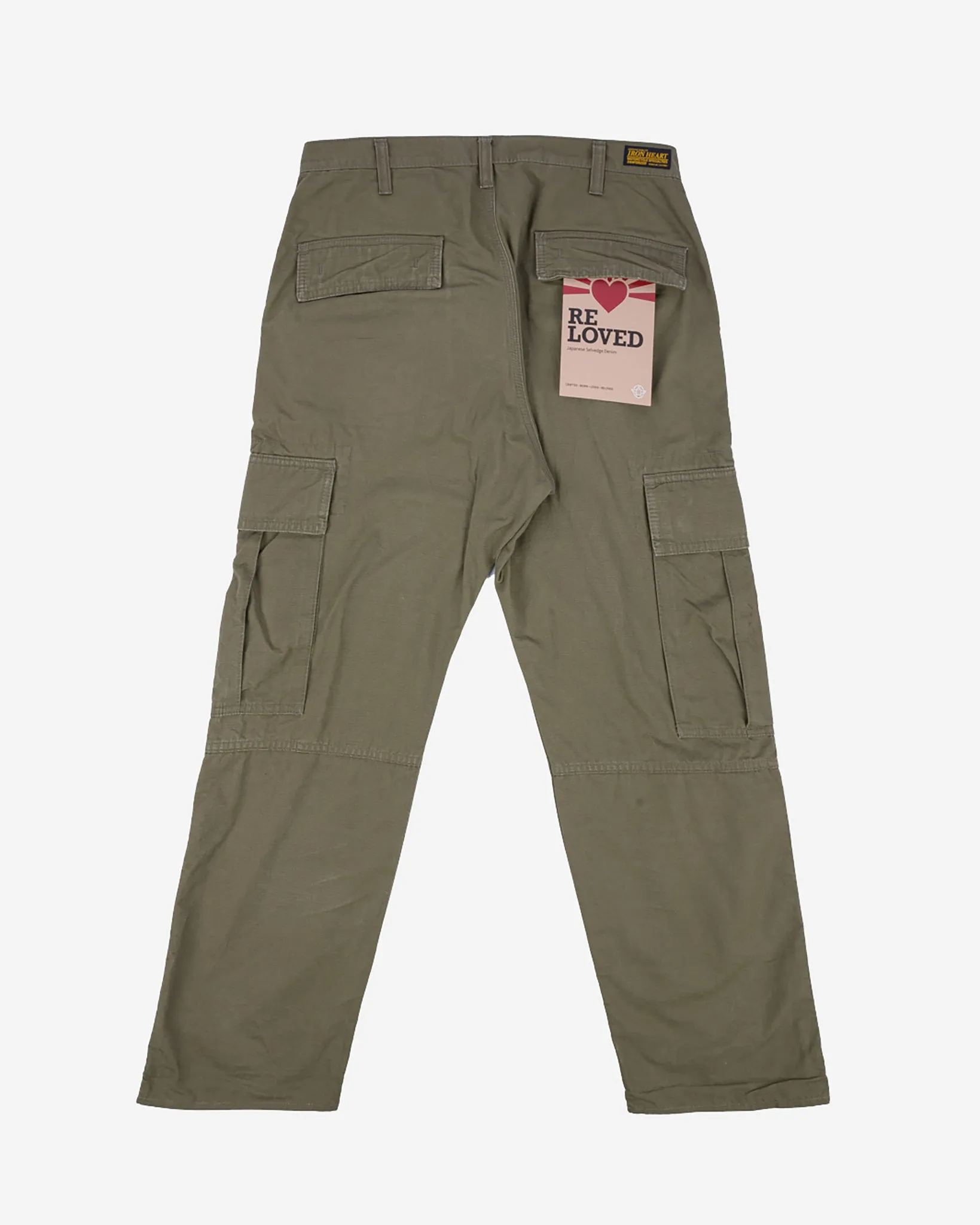 8oz Ripstop Cargo - Olive Drab Green (IH-734-ODG) Tag 36, Hemmed to 29.0''