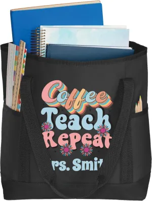 A Teacher Tote Bag, Personalized Design, Teacher Appreciation Gifts, Holds Teacher Supplies
