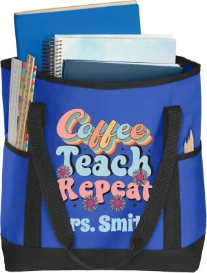 A Teacher Tote Bag, Personalized Design, Teacher Appreciation Gifts, Holds Teacher Supplies