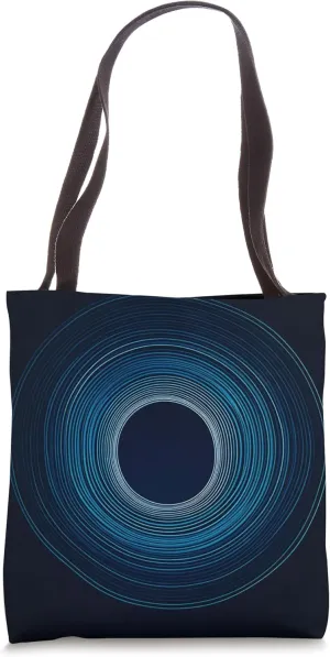 Abstract Circle Design Futuristic Graphic Tote Bag