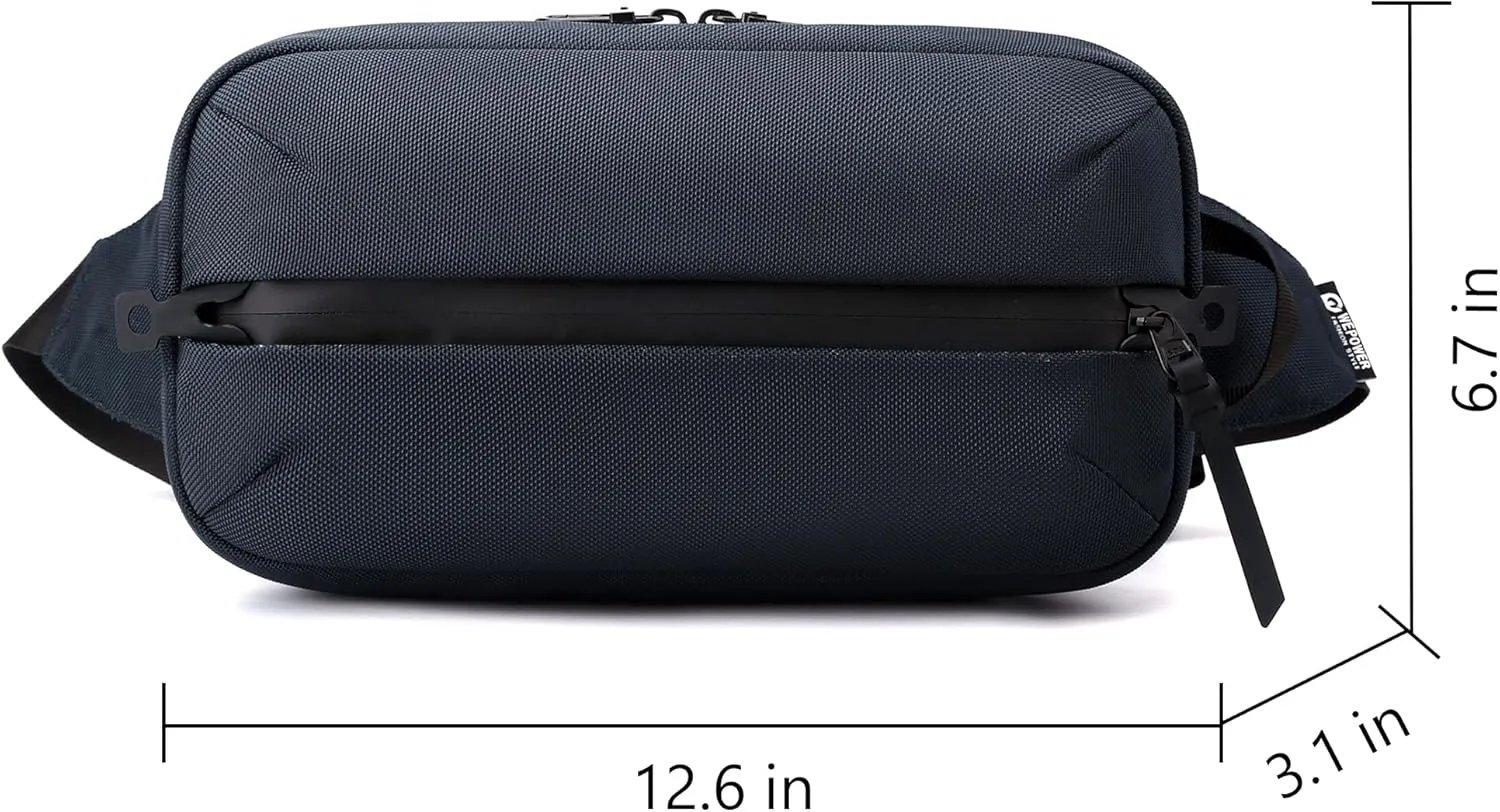 Adjustable Sling Bag for Men Women with Anti-theft Zipper,Multipurpose Crossbody Bags Chest Waist Belt,Water Resistant Fanny Pack Shoulder Hip Pack for Travel,Cycling,Work, Sport, Navy