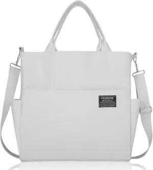 Afashor Women's Canvas Tote Bag Fashion Crossbody Handbag Large Capacity Travel Satchel