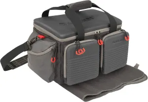 Allen Company Competitor Gun Range Bag - Premium Molded Design - Lockable - Included Internal Tote, Choke Tube Loops, and Fold-Up Gun Mat - 16.6" L x 9" W x 11.8" H - Gray