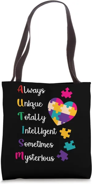 Always Unique Totally Intelligent Sometimes Mysterious Tote Bag