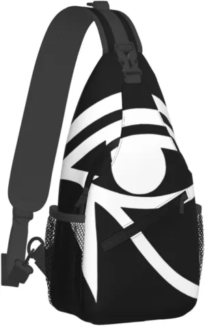Ancient Ankh Egyptian Eye Symbolcrossbody Bag, Adjustable Shoulder Strap Chest Bag, Sports Travel, Running, Leisure Waist Bag