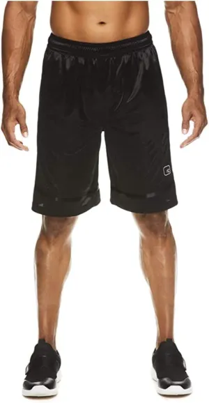 AND1 Men's All Courts Basketball Core Shorts (Small 28/30, Black Hypermelon)