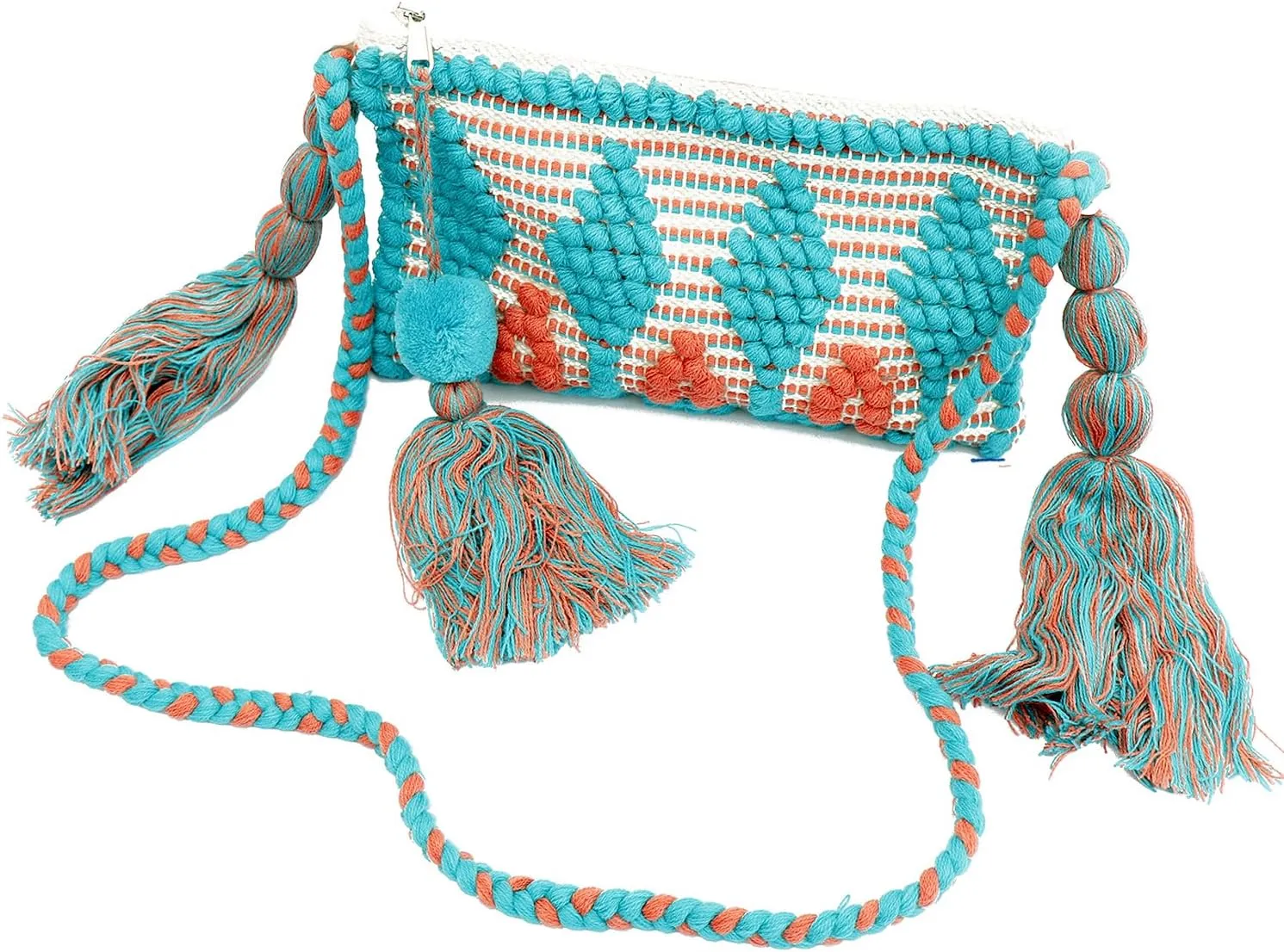 ANKIT INTERNATIONAL Rajasthani handloom Thread Hand Made Design Shoulder Bag For Women|Cotton recycled bags for women