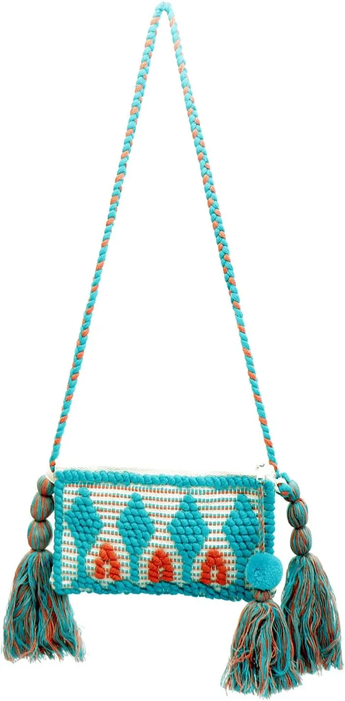 ANKIT INTERNATIONAL Rajasthani handloom Thread Hand Made Design Shoulder Bag For Women|Cotton recycled bags for women