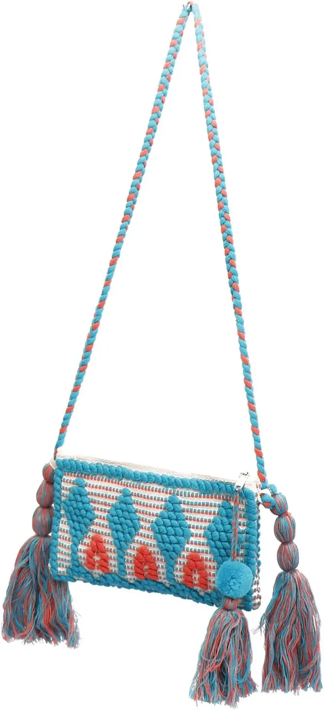 ANKIT INTERNATIONAL Rajasthani handloom Thread Hand Made Design Shoulder Bag For Women|Cotton recycled bags for women