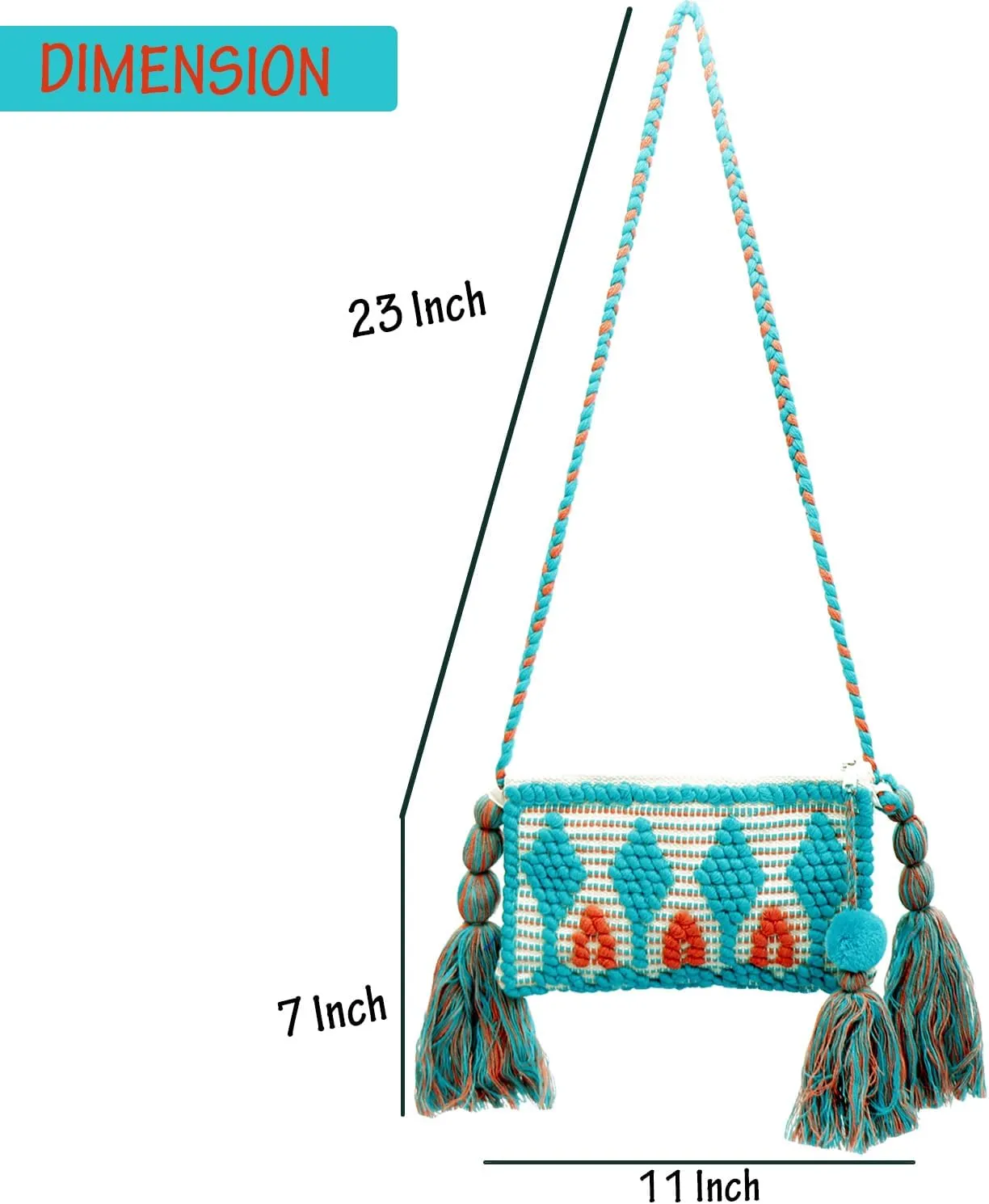 ANKIT INTERNATIONAL Rajasthani handloom Thread Hand Made Design Shoulder Bag For Women|Cotton recycled bags for women