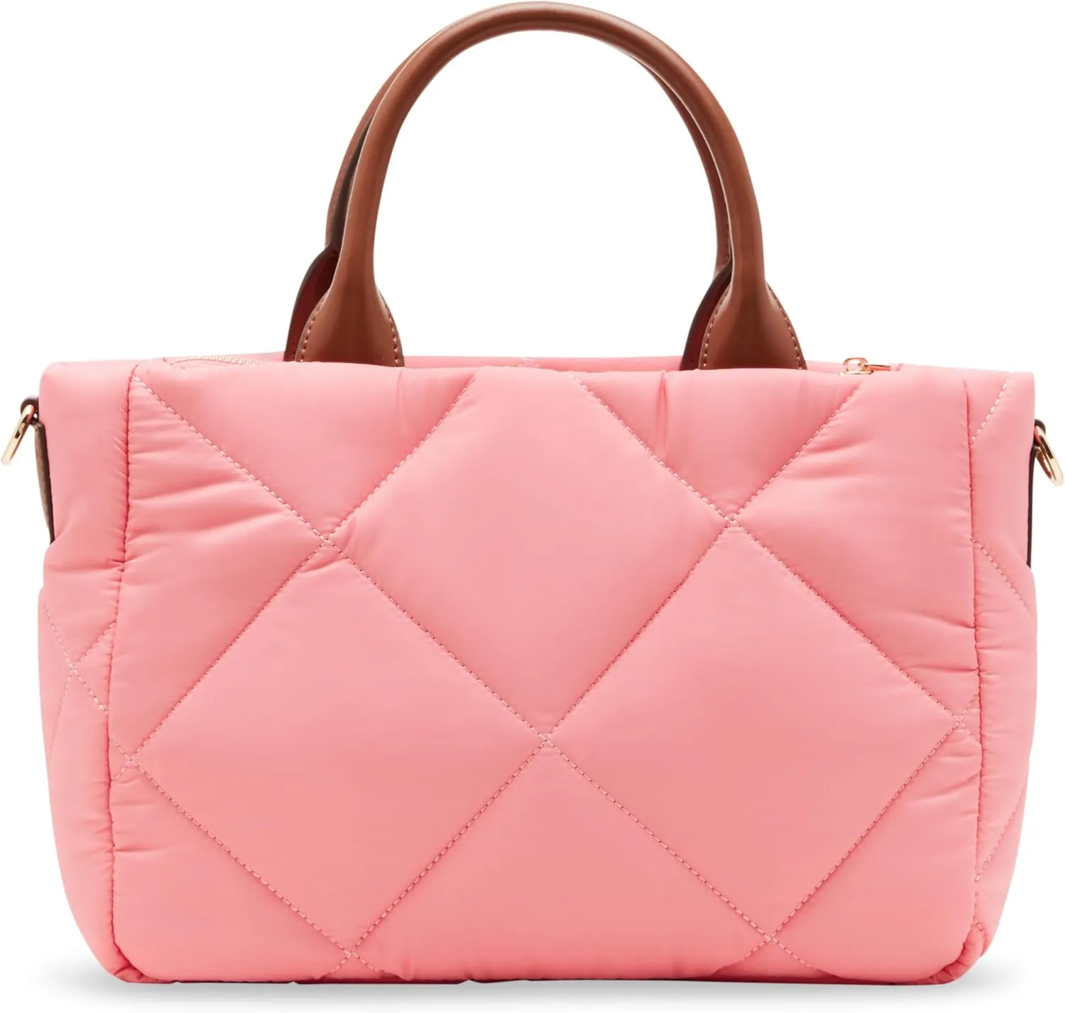 Anne Klein Ew Quilted Nylon Satchel with Pouch and Coin Case