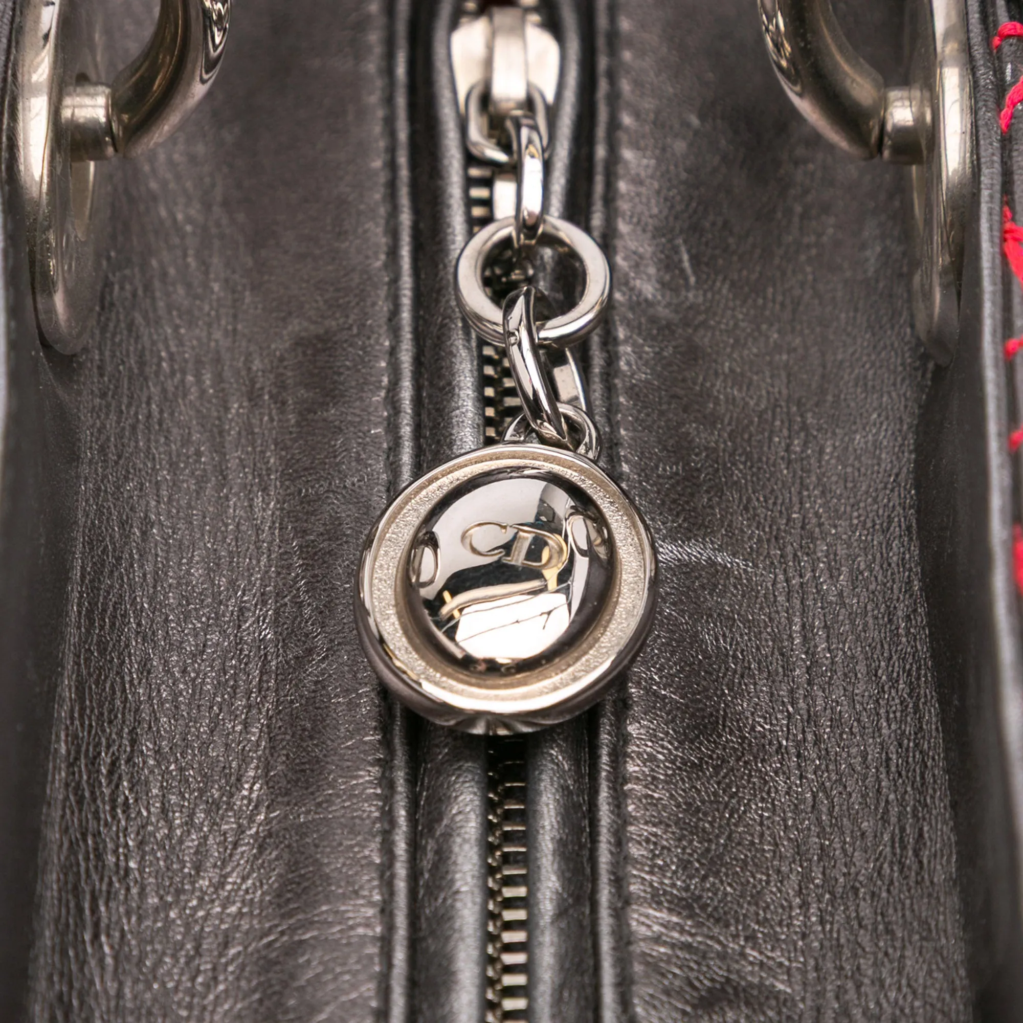 Anselm Reyle Medium Metallic Lambskin Cannage Lady Dior