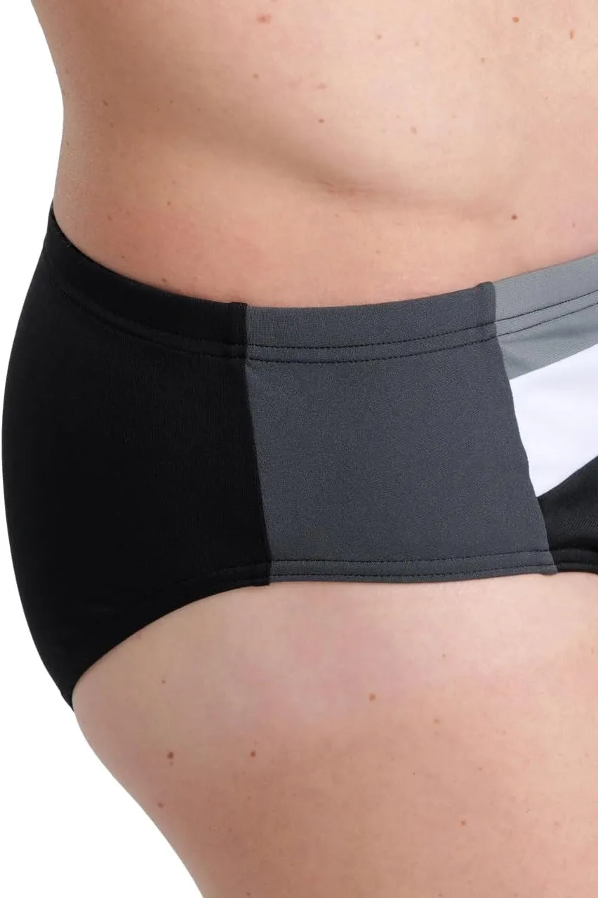 ARENA Performance Icons Panel Men's Swim Brief Chlorine-Proof MaxLife Intensive Training Suit