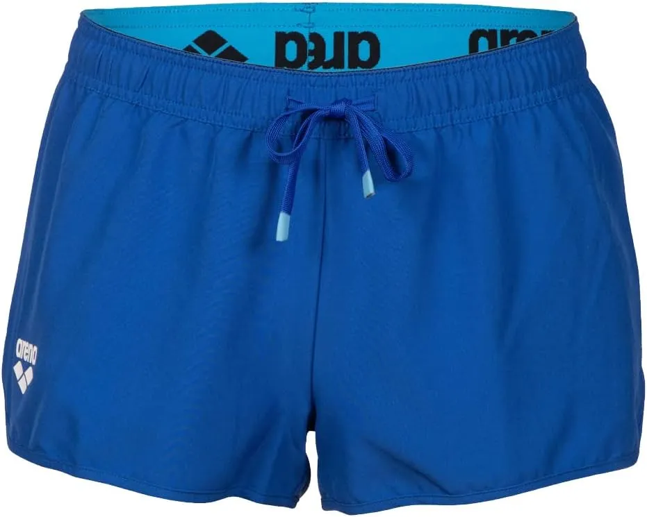 ARENA Women's Team Solid 100% Polyester Athletic Shorts with Side Pockets and Drawstring