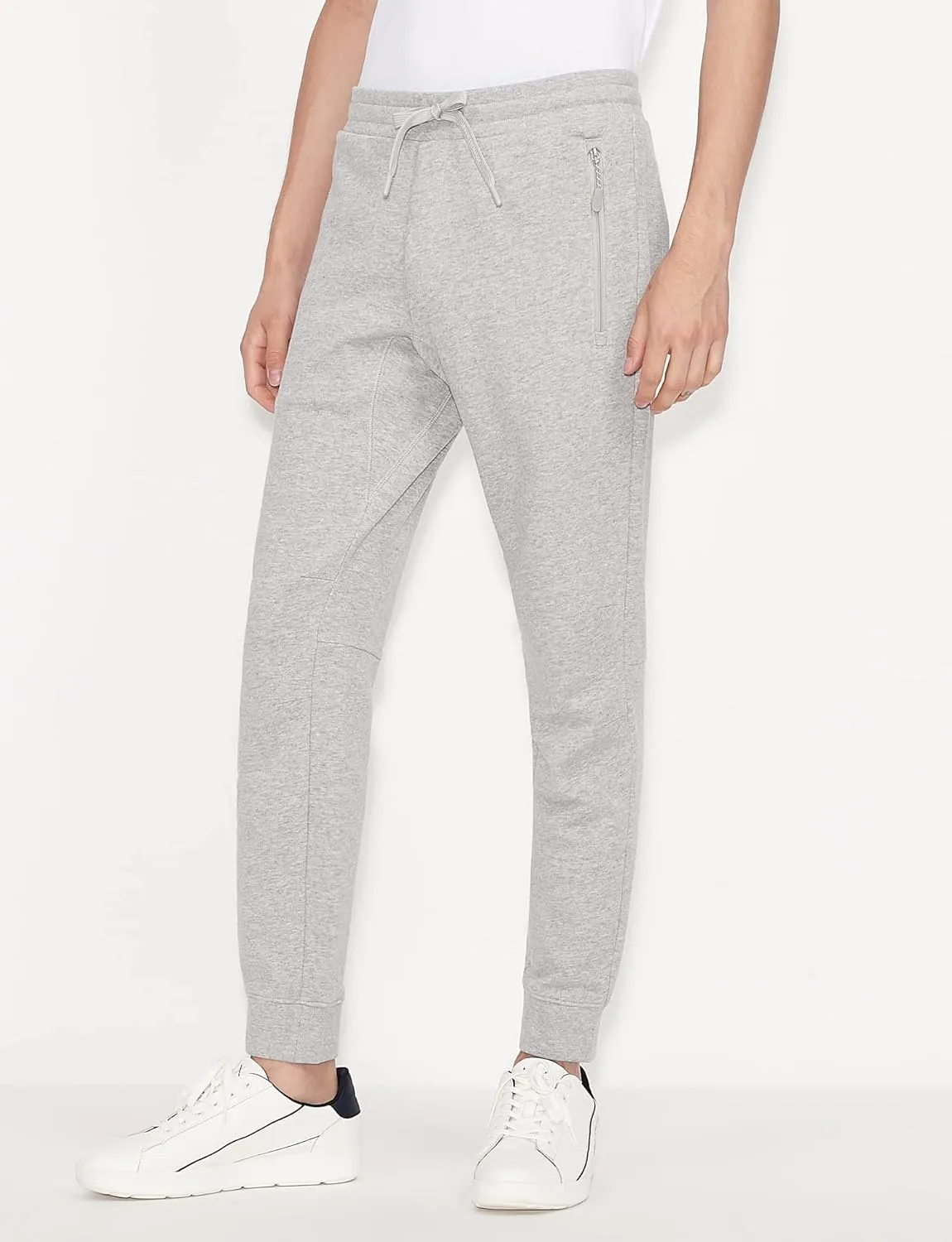 Armani Exchange Men's Drawstring Jogger with Zip Pockets
