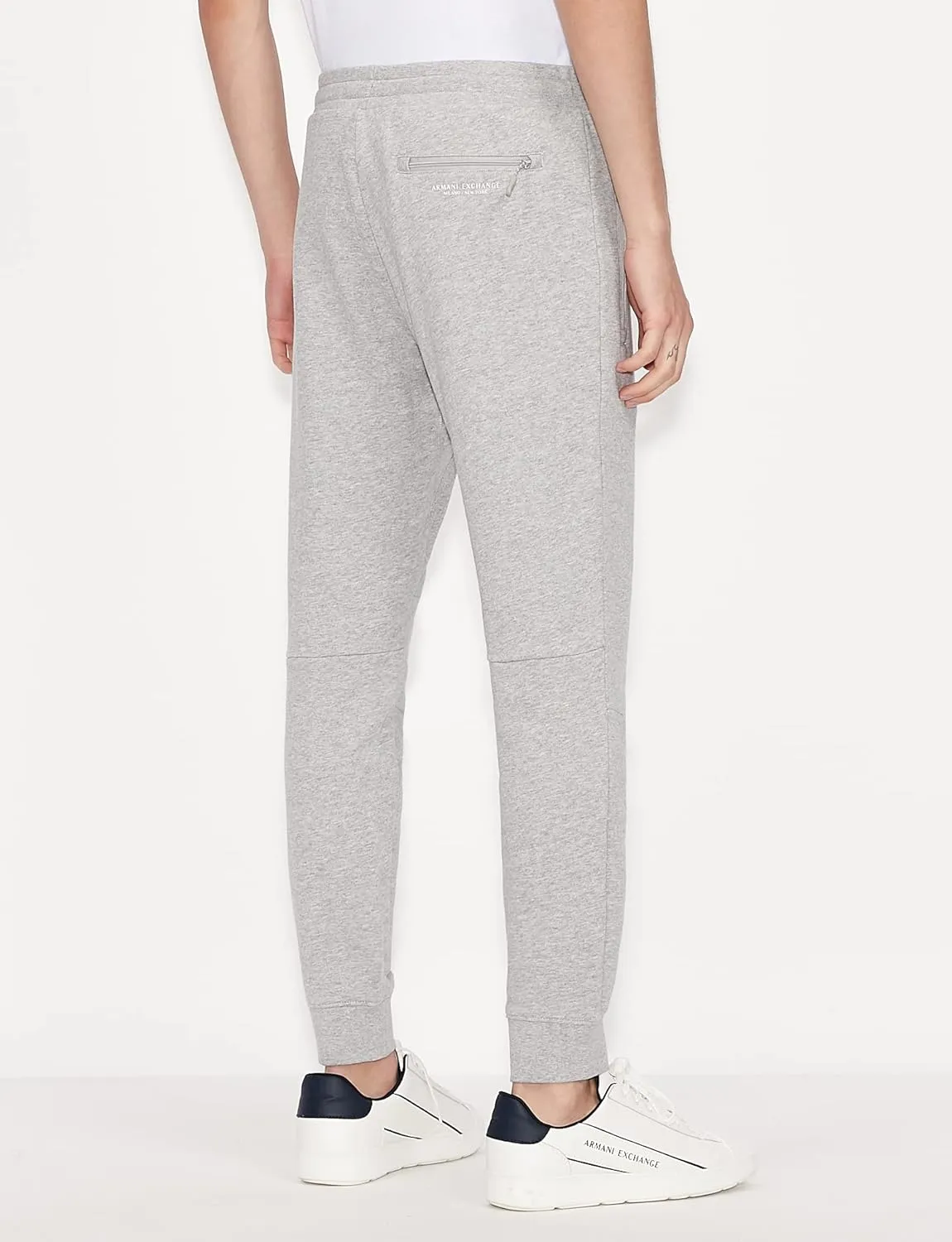 Armani Exchange Men's Drawstring Jogger with Zip Pockets