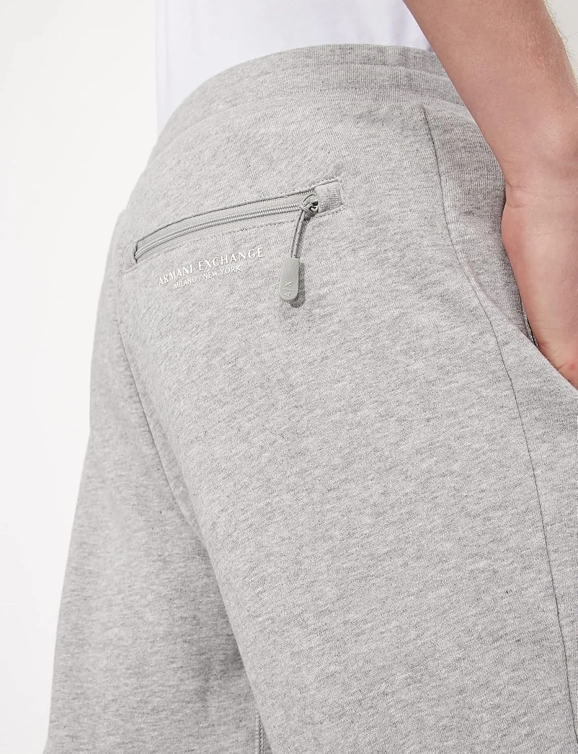 Armani Exchange Men's Drawstring Jogger with Zip Pockets
