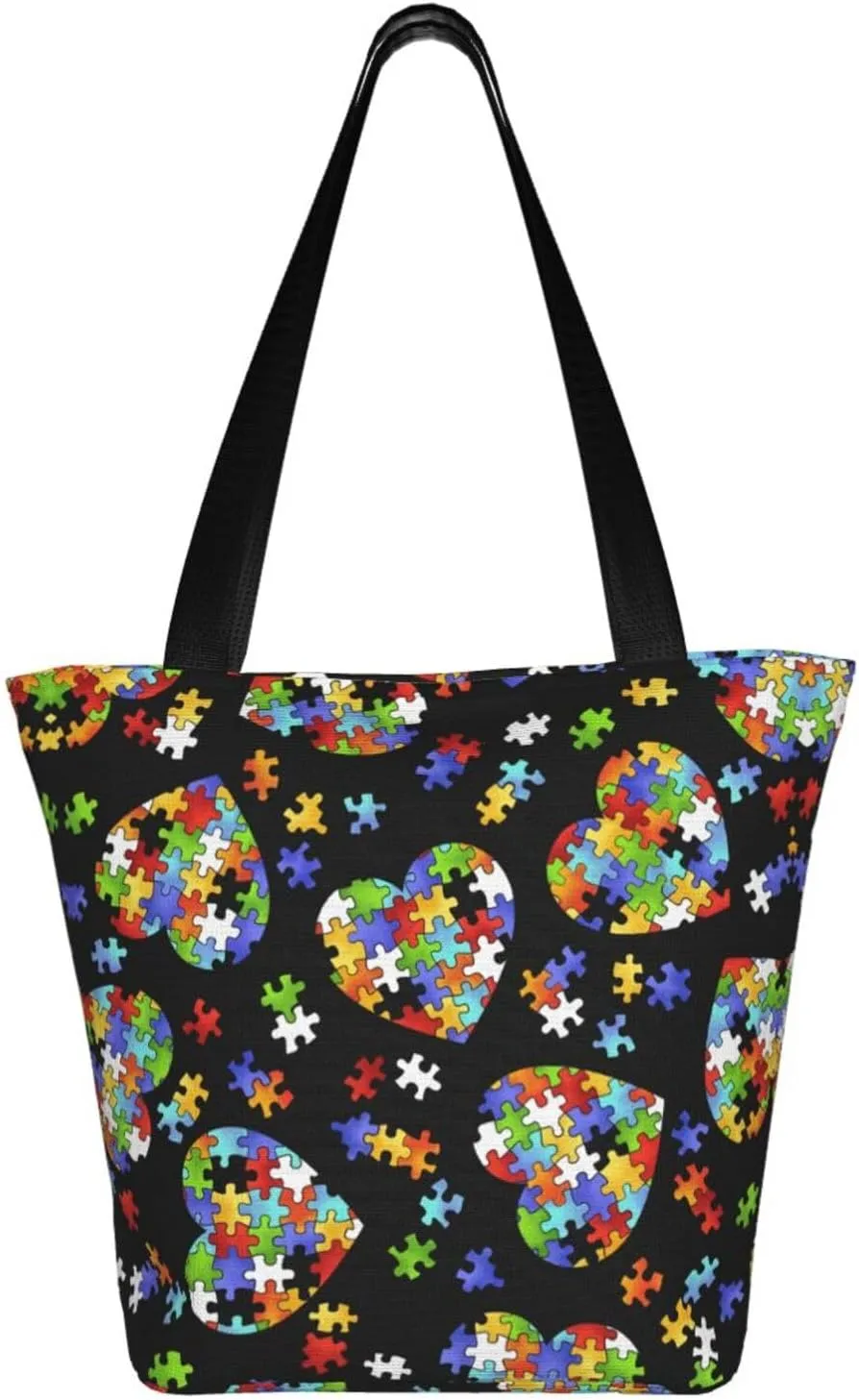 Art Guitar Pattern Print Shoulder Tote Bag Women'S Large Size Handbag Casual Tote Shopping Bag For Women