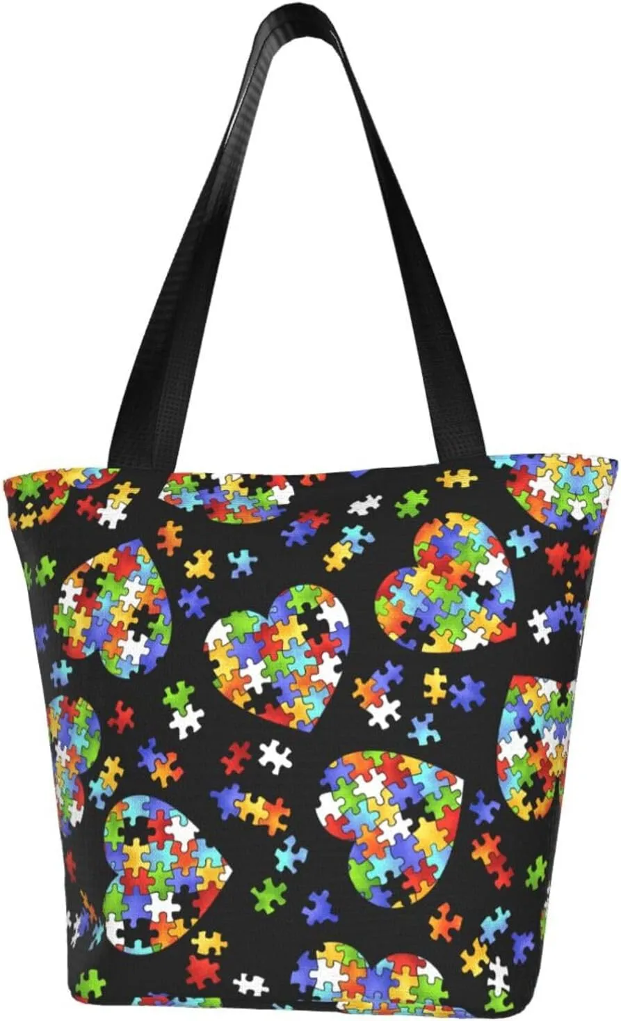 Art Guitar Pattern Print Shoulder Tote Bag Women'S Large Size Handbag Casual Tote Shopping Bag For Women