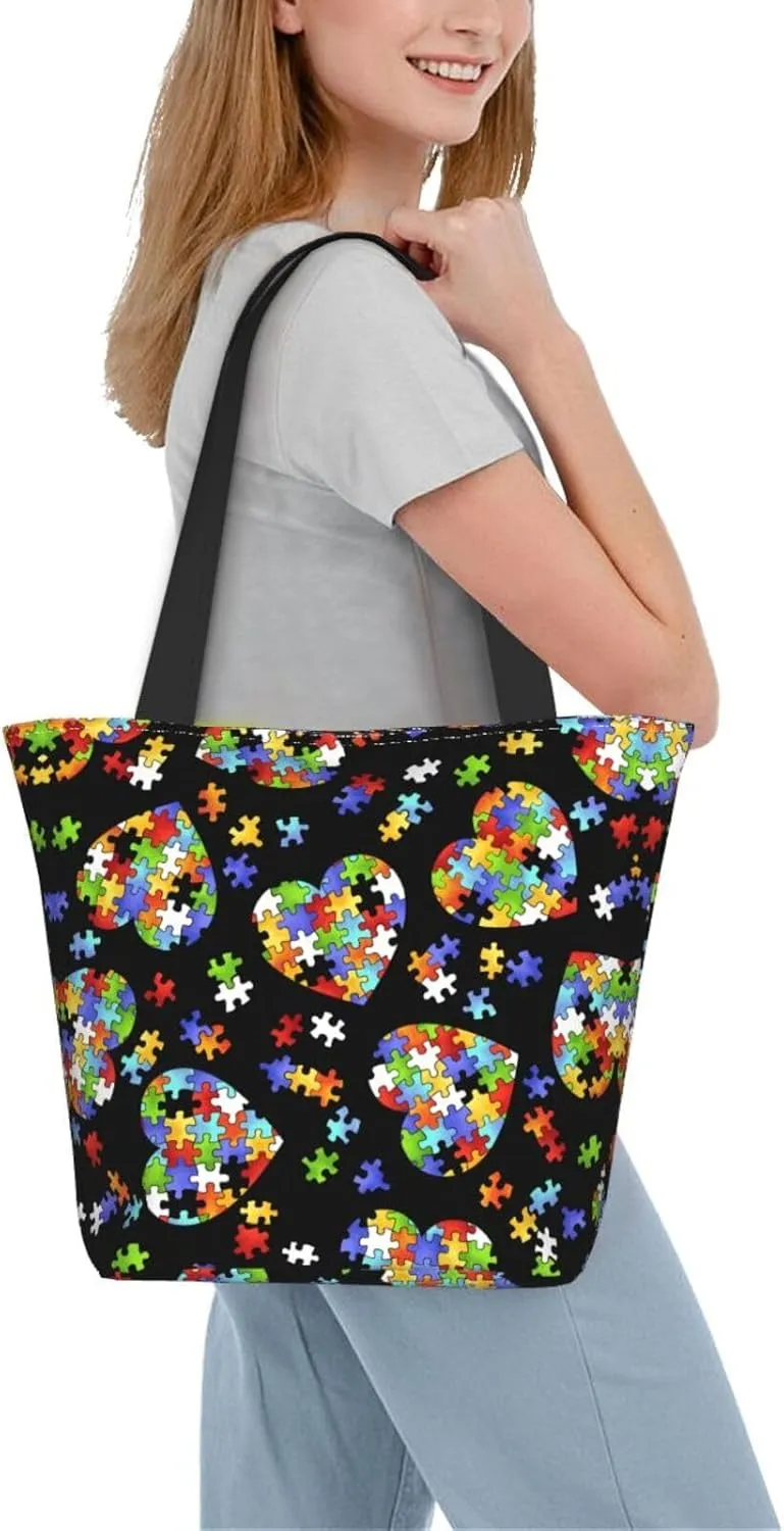 Art Guitar Pattern Print Shoulder Tote Bag Women'S Large Size Handbag Casual Tote Shopping Bag For Women