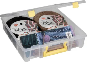 ArtBin 6955JY Super Satchel with Yellow Latches and Handle