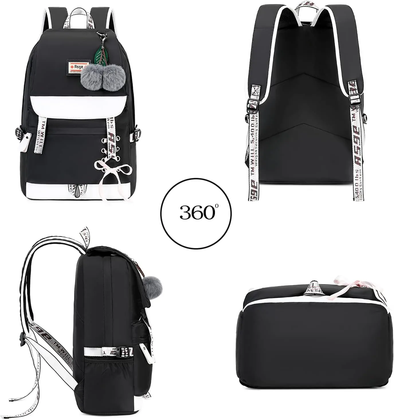 Asge Backpacks for Girls Kids Backpack for School Bookbag for Women Children Back Pack